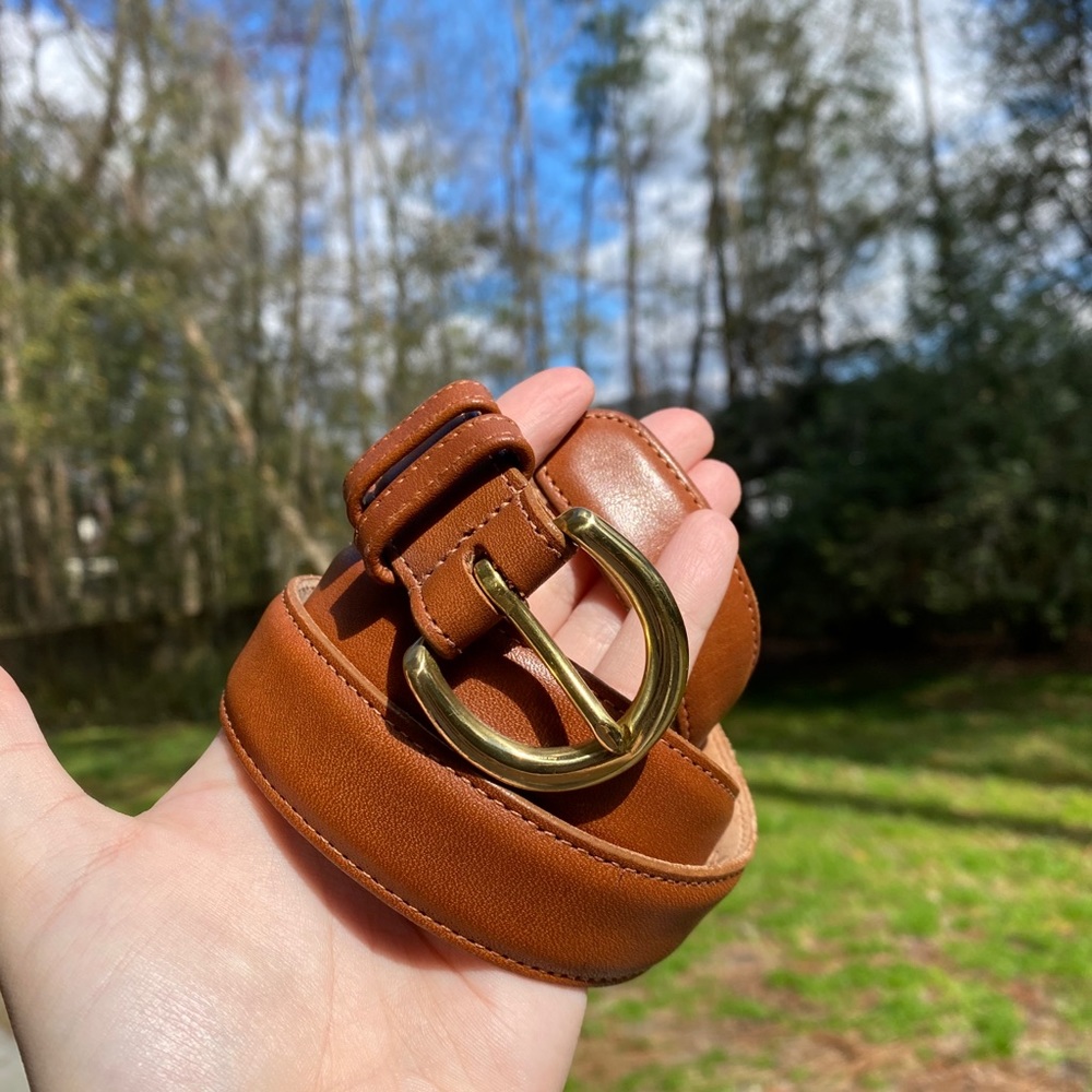 SOLD vintage Coach British Tan Belt